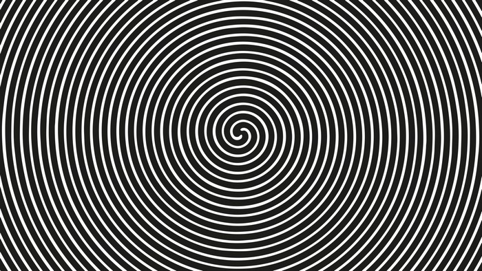 Black and white spiral pattern