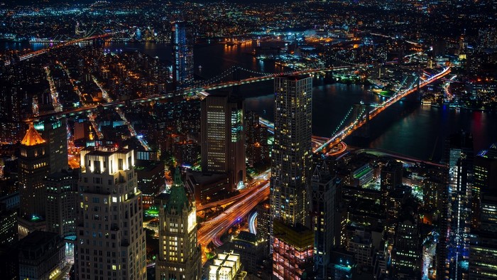 New York City Skyline at Night