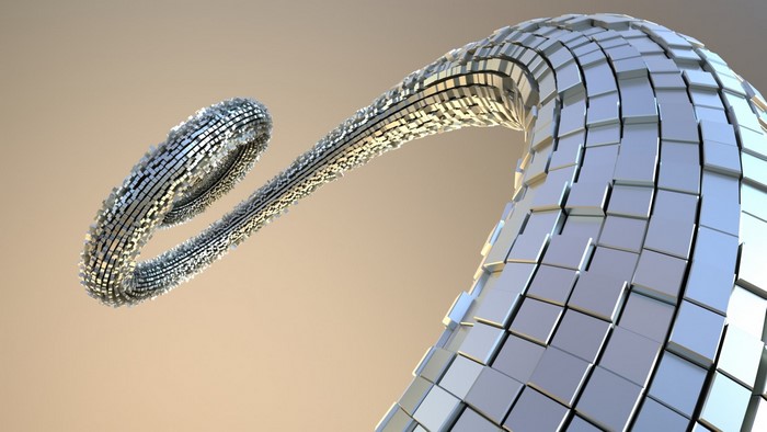 Abstract 3D fractal sculpture