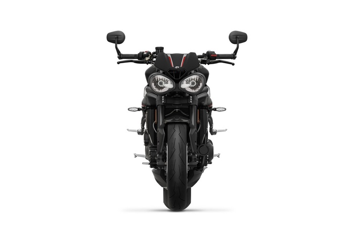 Triumph Speed Triple RS motorcycle, Matt Jet Black, 4K