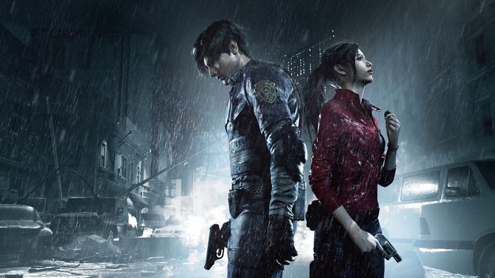Leon and Claire from Resident Evil 2 in 4K