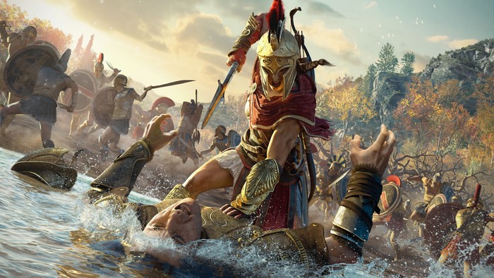 4K Assassins Creed Odyssey Battle