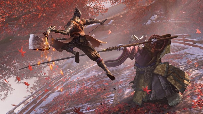 Sekiro: Shadows Die Twice combat scene