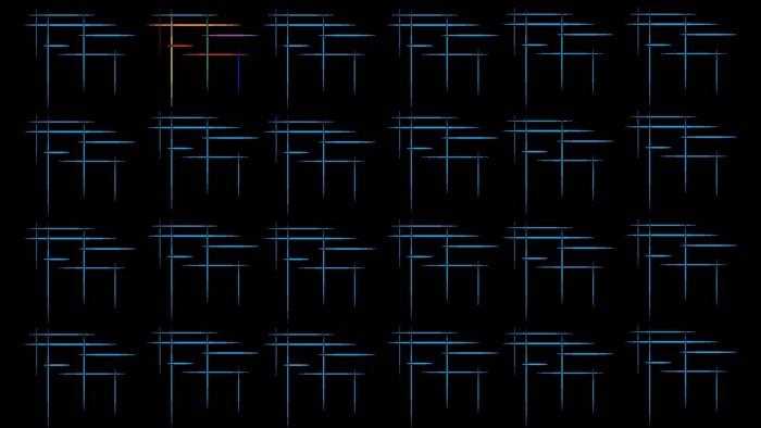 Abstract lines on a dark background