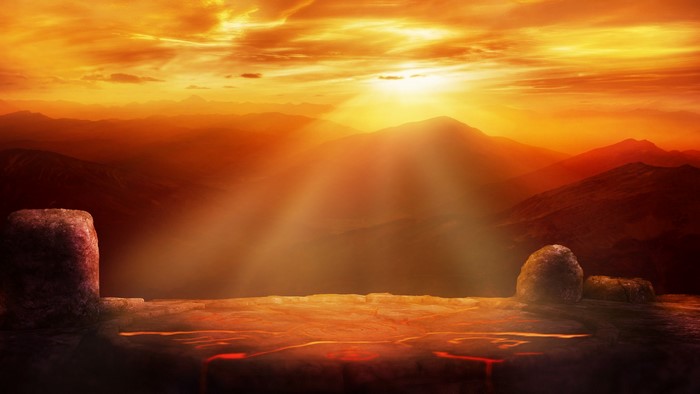 4K Sunlight Over Mountainous Landscape