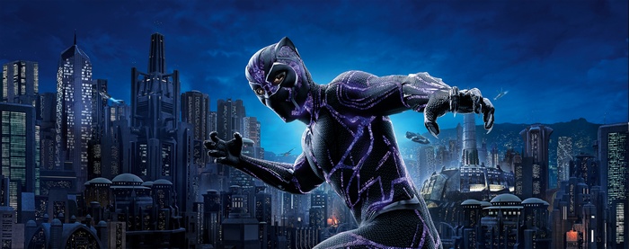 Black Panther in Wakanda City 4K