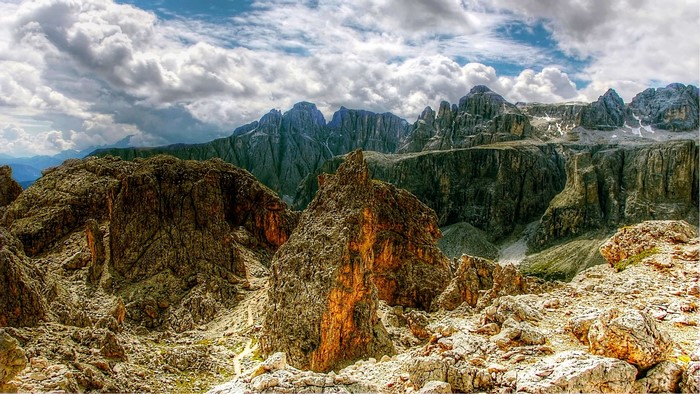Dolomites Mountains Landscape