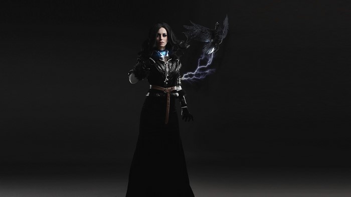 Yennefer of Vengerberg casting a spell