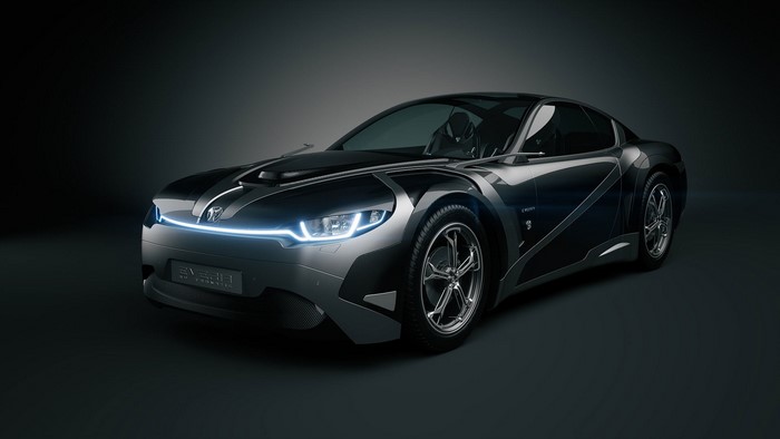 Everia concept car with Tron-like lighting