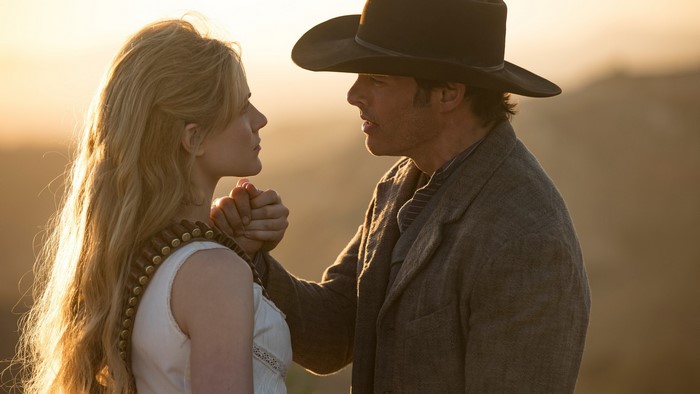Dolores and Teddy from Westworld