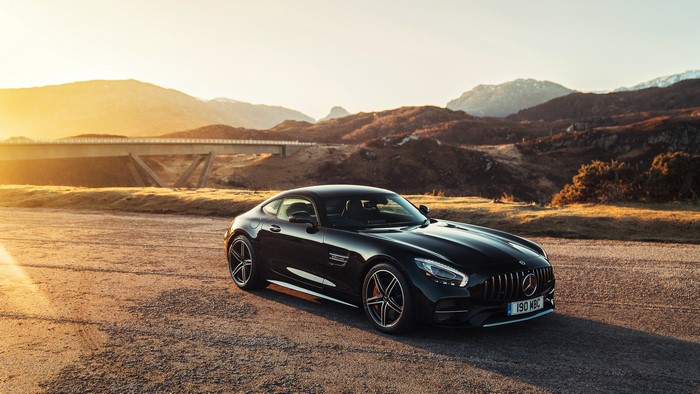 4K Mercedes-Benz GT at sunset