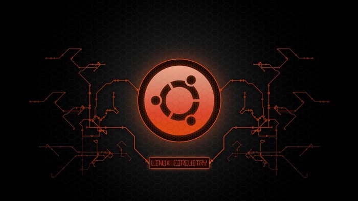 Ubuntu Linux Circuitry Logo