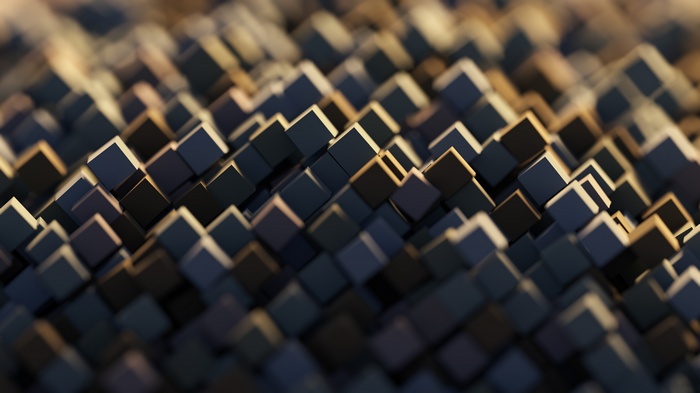 3D Cubes Pattern 4K