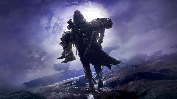 Guardian carrying another Guardian in Destiny 2