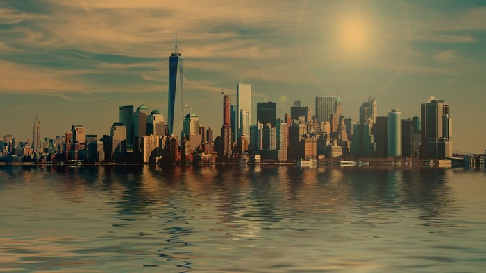 New York City Skyline Reflection