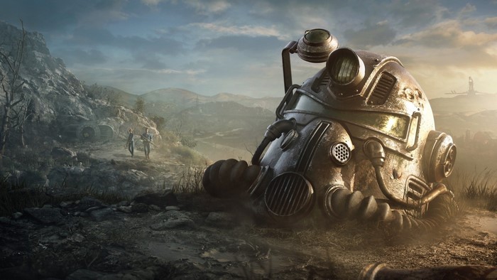 Fallout 76 Power Armor Helmet in Wasteland