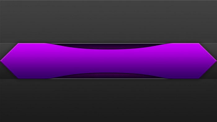 Purple banner with dark background