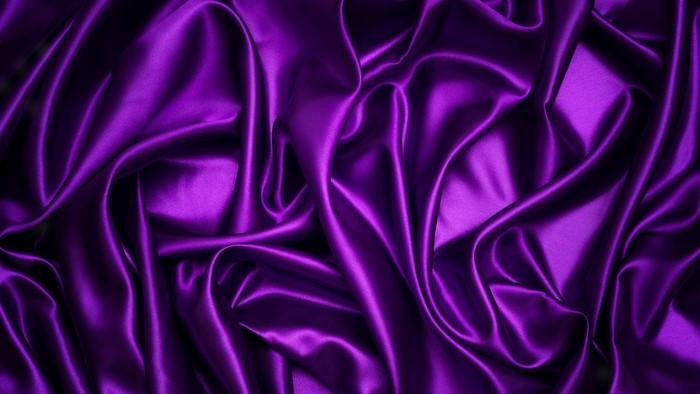 Purple satin cloth