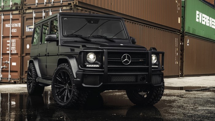 Matte black Mercedes-Benz G63 AMG SUV