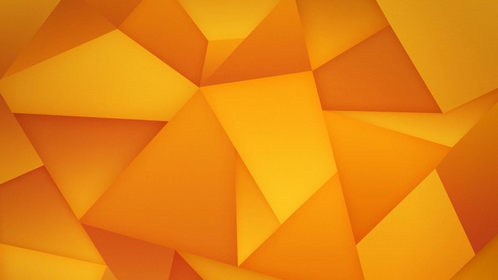 Abstract geometric orange and yellow shapes