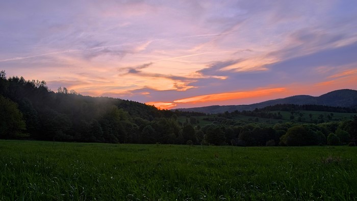 4K Nature Landscape at Sunset