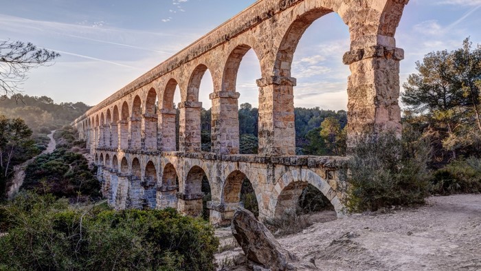 Pont del Diable aqueduct in Tarragona, Spain