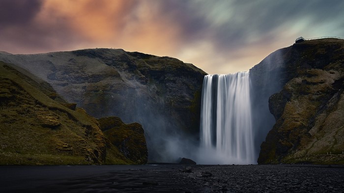 Skógafoss waterfall in Iceland