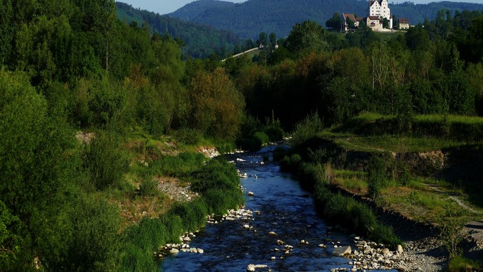 4K Nature Landscape with Castle