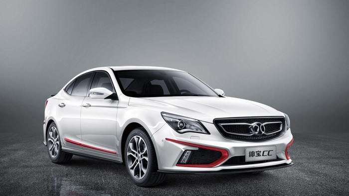 White BAIC Senova CC Sedan