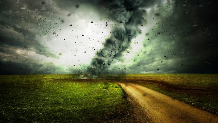 4K Tornado in a Field