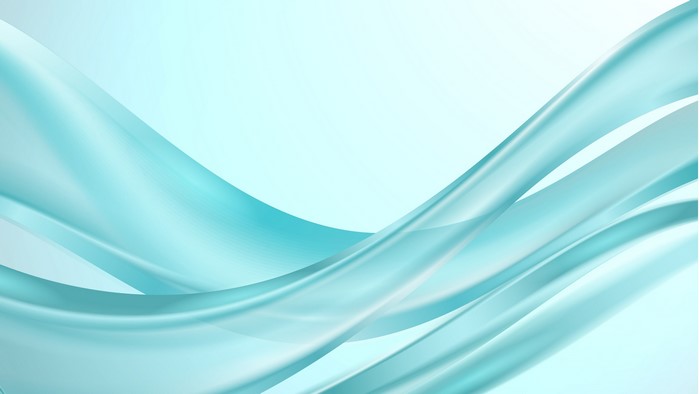 Abstract flowing turquoise lines