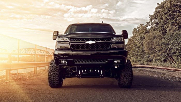 Black Chevrolet Silverado SS Truck