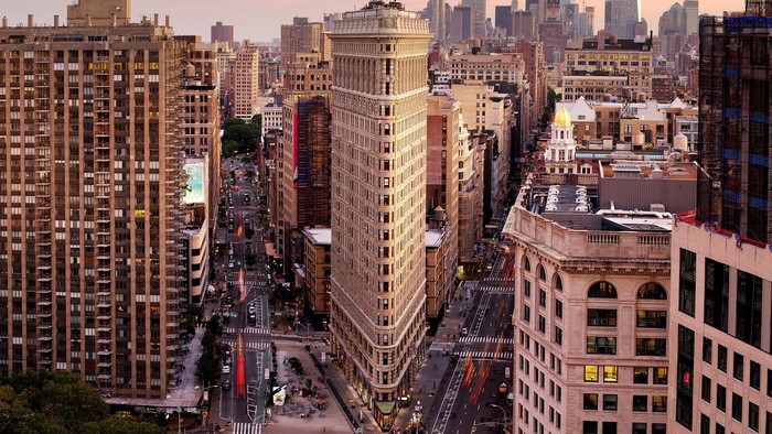 Flatiron Building and New York City Skyline