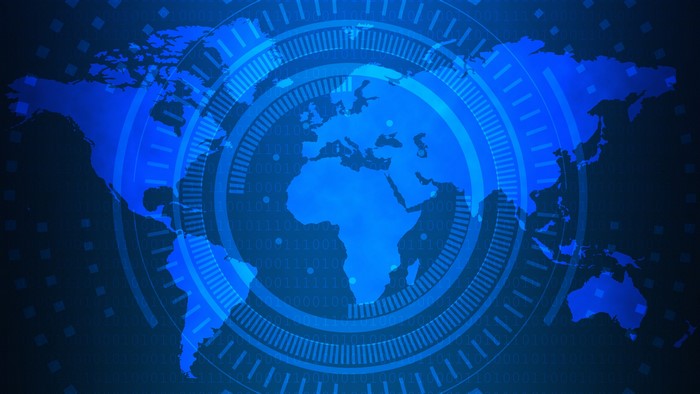 4K Technology World Map