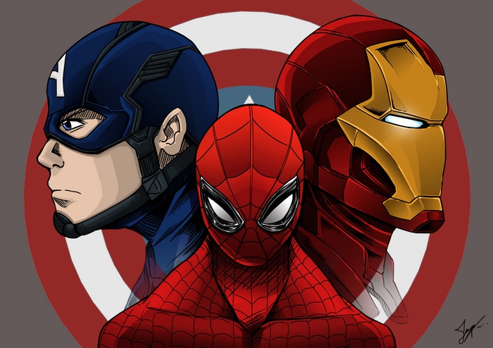 #122865 Iron Man, Spider-Man, 4K, Captain America, Artwork, Civil war -  Rare Gallery HD Wallpapers