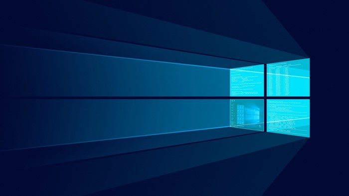 Windows 10 Blue Abstract Background