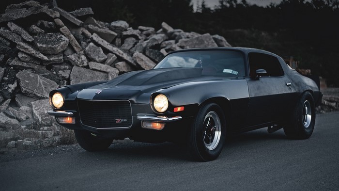 Black 1981 Chevrolet Camaro Z28 parked