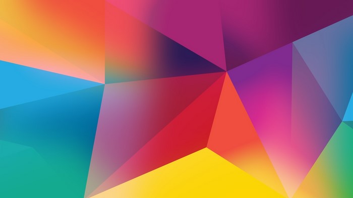 Abstract geometric background with colorful polygons