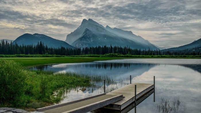 Mount Rundle and Vermilion Lakes, Banff National Park, Alberta, Canada