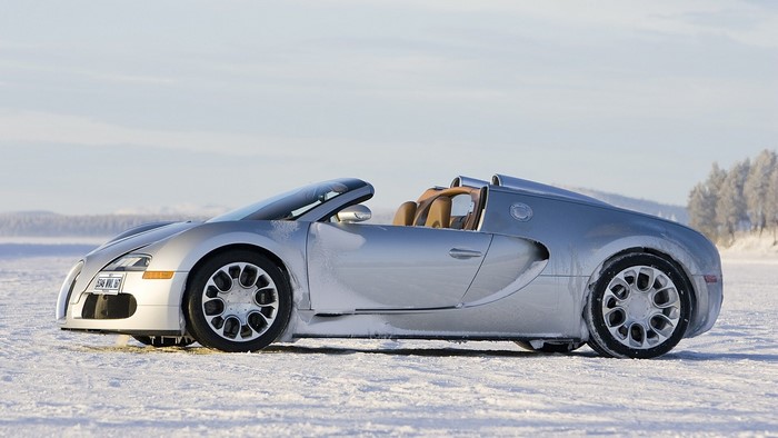 Bugatti Veyron 16.4 Grand Sport in Snow
