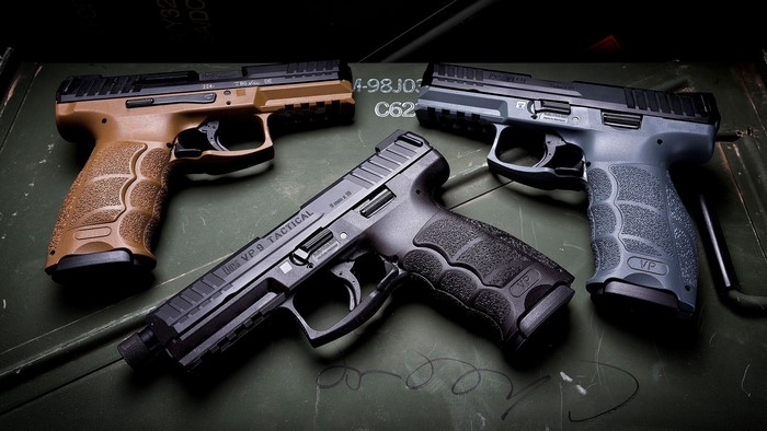 Three Heckler & Koch VP9 Tactical Pistols