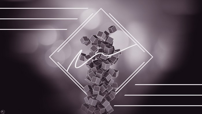 Abstract Cubes with Geometric Design