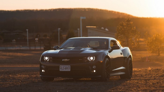 Chevrolet Camaro SS at sunset