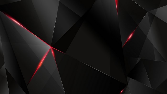 Abstract Black and Red Geometric Shapes
