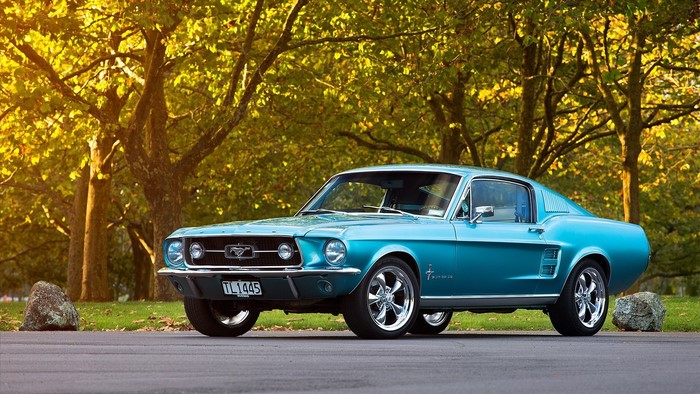 1967 Ford Mustang Fastback parked outdoors