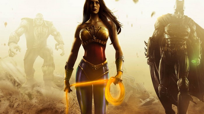 Wonder Woman, Batman, and Hulk from Injustice: Gods Among Us
