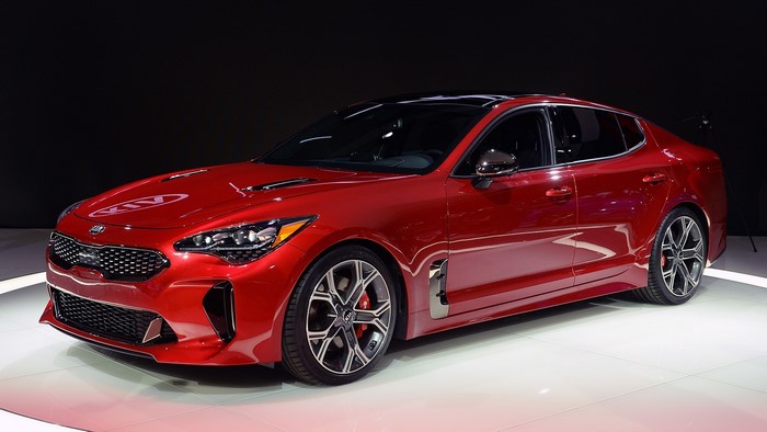 Red Kia Stinger Sedan