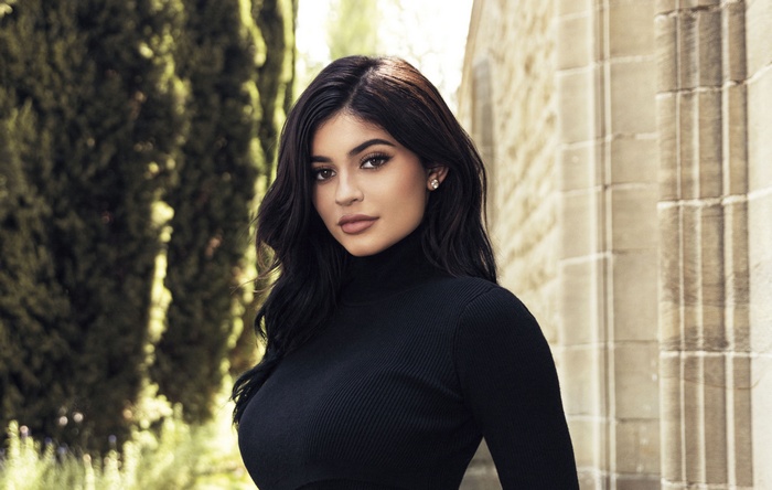 Kylie Jenner in Black Turtleneck