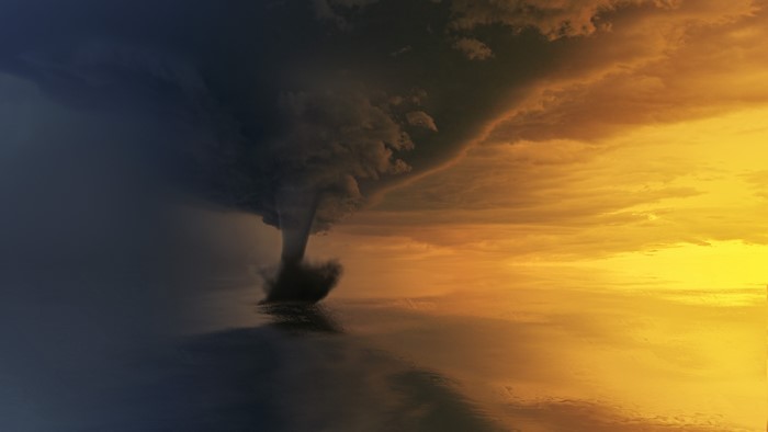 4K Tornado over the Ocean