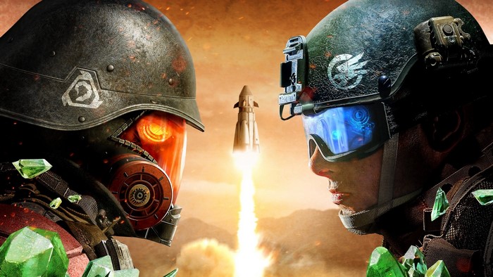 Command and Conquer: Rivals soldiers with rocket launch
